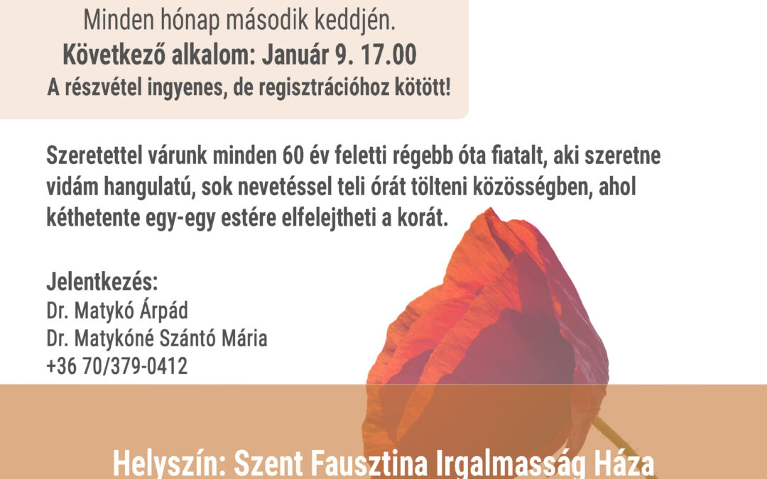 Idősek klubja – augusztus 17.